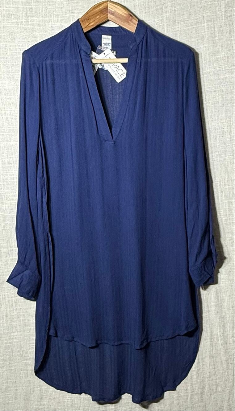 NWT L*Space Megan Swim Cover Up Dress Midnight Blue Women's Size Small